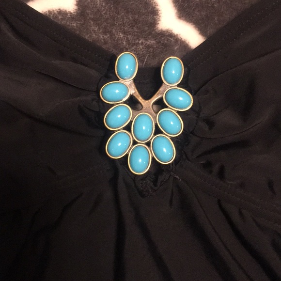 4 for $20 HULA HUNEY BLACK BATHING SUIT TOP - Picture 2 of 5